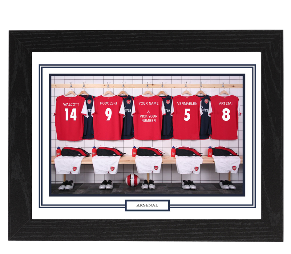 Personalised Framed 100% Unofficial Arsenal Football Shirt Photo A3 ...